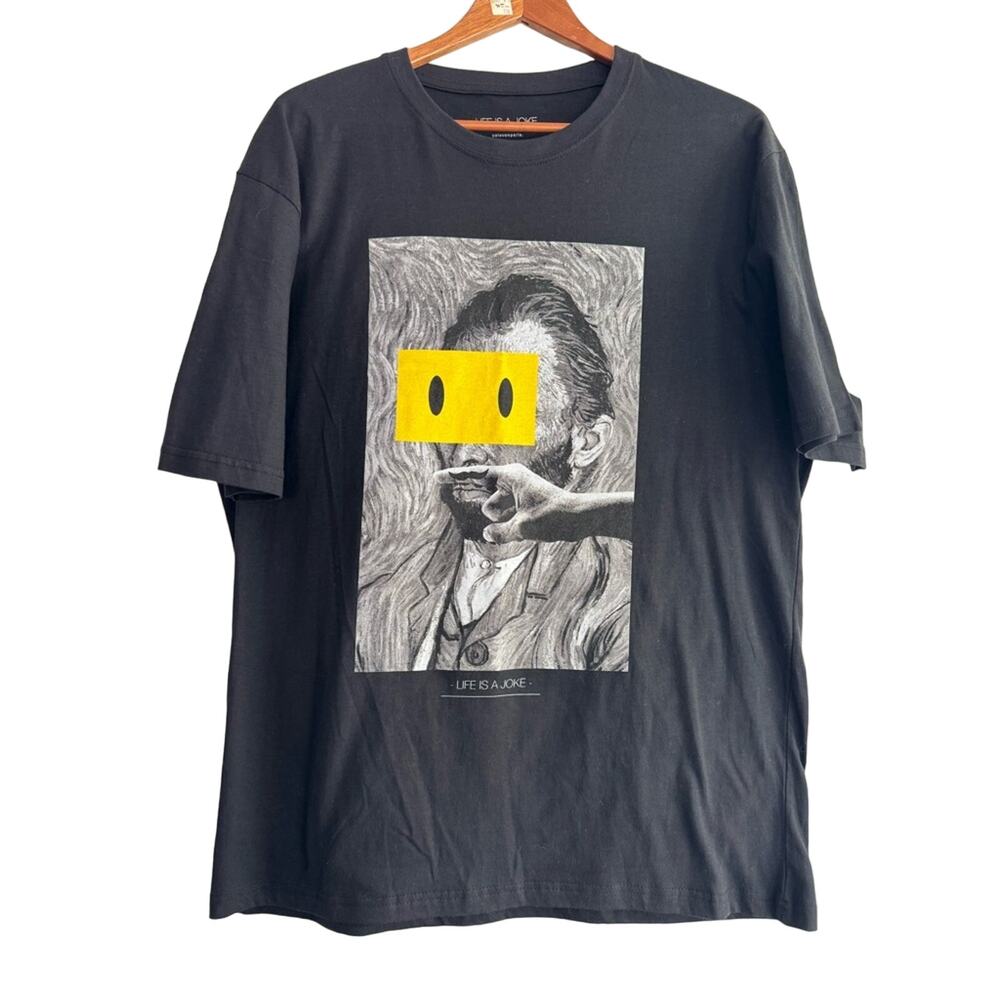 Eleven Paris + smiley collab | XL | Van Gogh smile eyes graphic tee